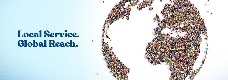 Local Service, Global Reach banner