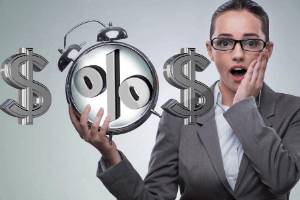 person surprised by interest rates on zero down mortgage